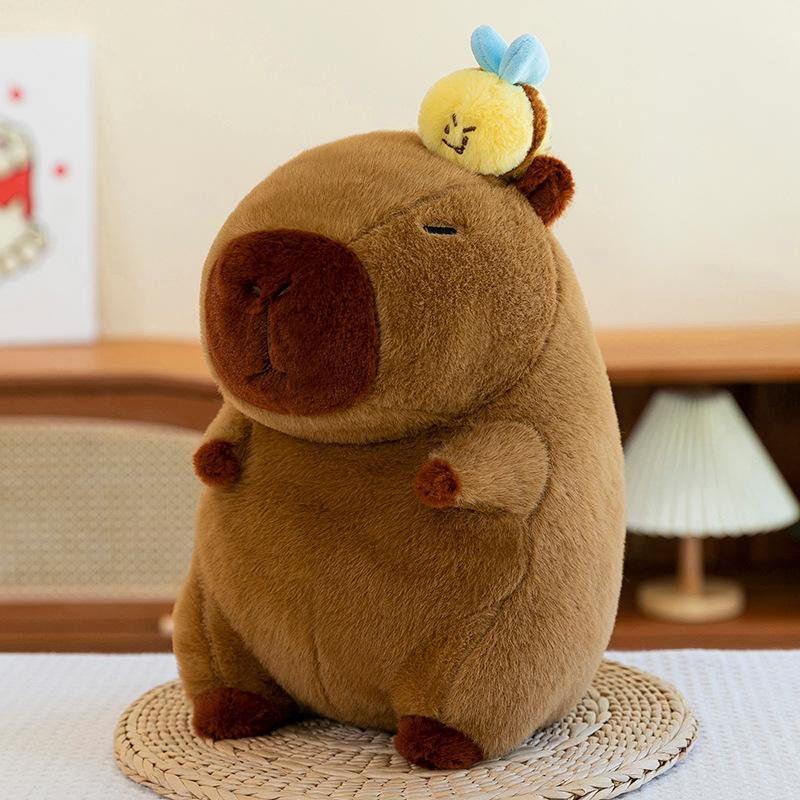 New Kapibala Bee Capybara Plush Toys Children's Birthday Gift Capybara Doll Bee Doll