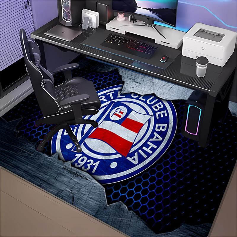 1PC Bahia Fc Crest Design Rug Game Carpet, Floor Mat for Bedroom Living Room Entryway Rug, Home Decor Idea Gift for Christmas birthday