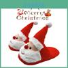 Christmas-themed Fuzzy Slippers For Kids And Women With Memory Foam And Anti-slip Sole