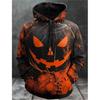 Full Print Pumpkin Graphic Halloween Hoodies For Men Women Fashion Oversized Pullovers Sweatshirts Clothes Tracksuit Sudaderas
