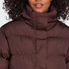 Adidas Originals Kurze Vegane Pufferjacke Mit Unifarbenem Logo Und Stehkragen Damen Oberbekleidung Schattiges Braun IJ8235