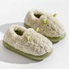 Cute Cotton Slippers Women's Bags and Winter Outer Wear New Indoor Home Thick-soled Non-slip Warm Velvet Cotton Shoes
