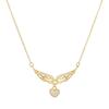 Womens Heart Wings Necklace Clavicle Chain Ins Style Fashion Jewelry