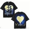 Kingdom hearts Maglietta Lavata 2026 Nuovo Modello personalità Vestiti camicia Abbigliamento per tutto l'anno Streetwear Alla moda Vintage Traspirante
