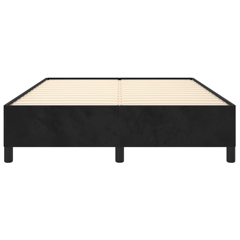Vidaxl Struttura Letto Senza Materasso, Nera, 140X200 Cm, Velluto