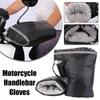 Universal Motorcycle Handlebar Muffs Gloves Windproof Waterproof Thermal Mitts For Scooter E-bike Snowmobile Cold Weather R A0W5