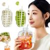 No Touch Design Ice Cube Mold Press Type Ice Make Bottle Cooling Cup Water Bottle  Whiskey Drinks
