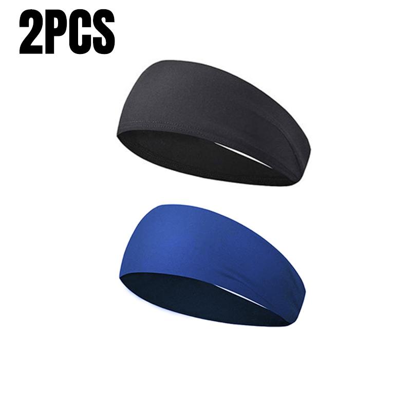 Sport Headband Men Women Fitness Sweat Bandage Head Hair Band Elastic Tennis Yoga Absorb Sweatband Sports Hair Accessories