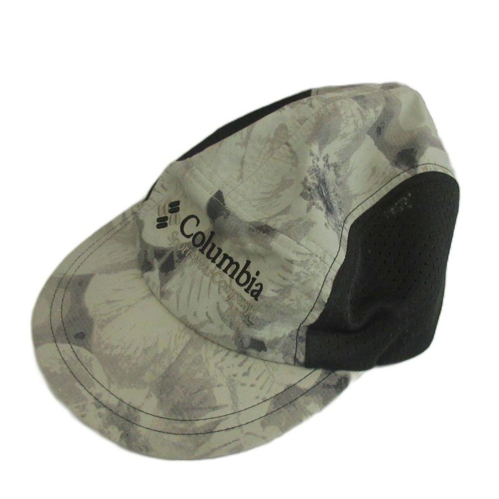 Used Columbia Wingmark Cap Hat Mesh All Over Pattern Logo Embroidery Gray CU7808 /XZ GY99