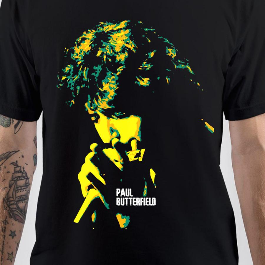 Paul Butterfield artwork black T-shirt unisex All sizes S to 345Xl XZ365 Unisex T-Shirt S