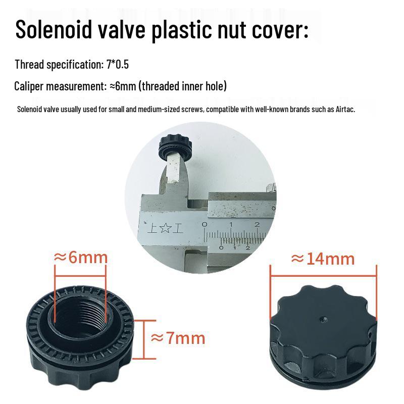 Universal Plastic Cap Nut for Air Compressor Solenoid Exhaust Valve