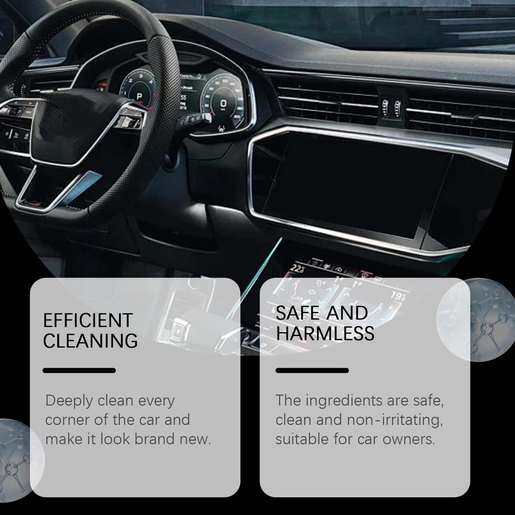 Środek do czyszczenia wnętrza samochodu, Renowacja wnętrza, Pielęgnacja siedzeń, Codzienny środek rozjaśniający i czyszczący, 150ML
