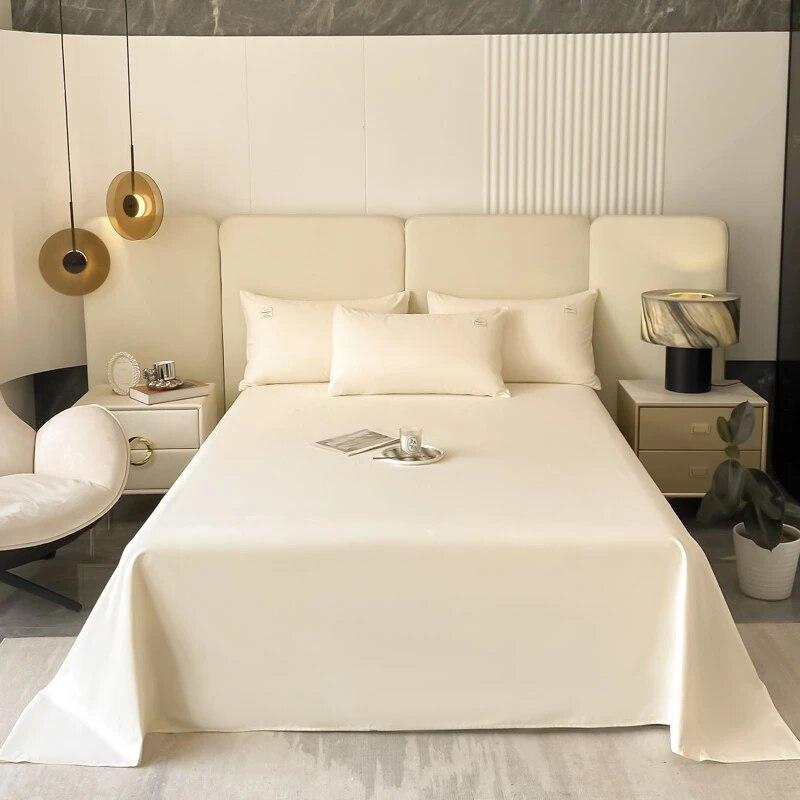 

Простыня из 100 % хлопка, матовая простыня с резинкой, однотонная 1 простыня, мягкий и удобный большой наматрасник 245x265cm 1pc