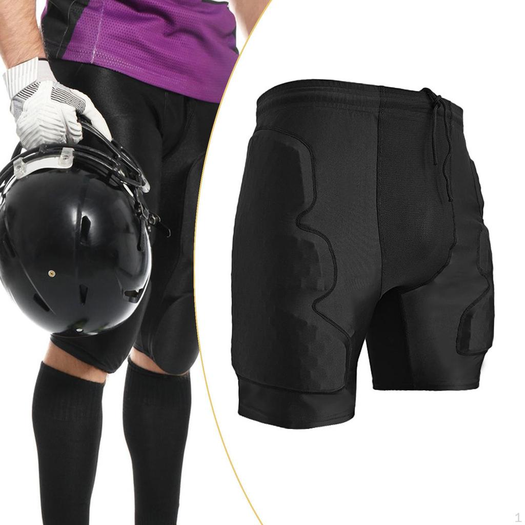 Shorts Guard Impact Pad Adjustable Short Pants Hip Protection for Rugby -Skating -Snowboarding