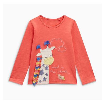 Baby Elephant Green Cotton Girl Toddler Long Sleeve Ruffle Shirt Top