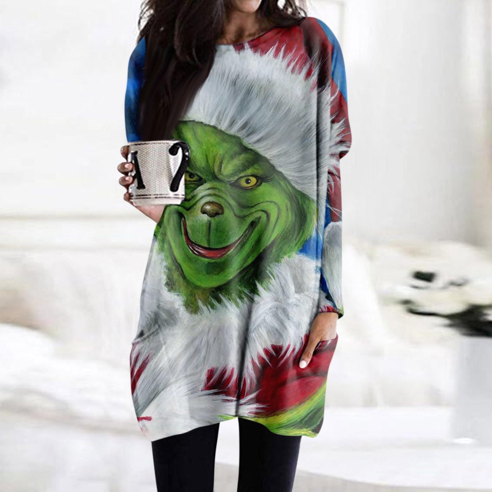 

Женская футболка и весенне-осенние топы с круглым вырезом, длинными рукавами и карманным принтом стандартного кроя XL белый