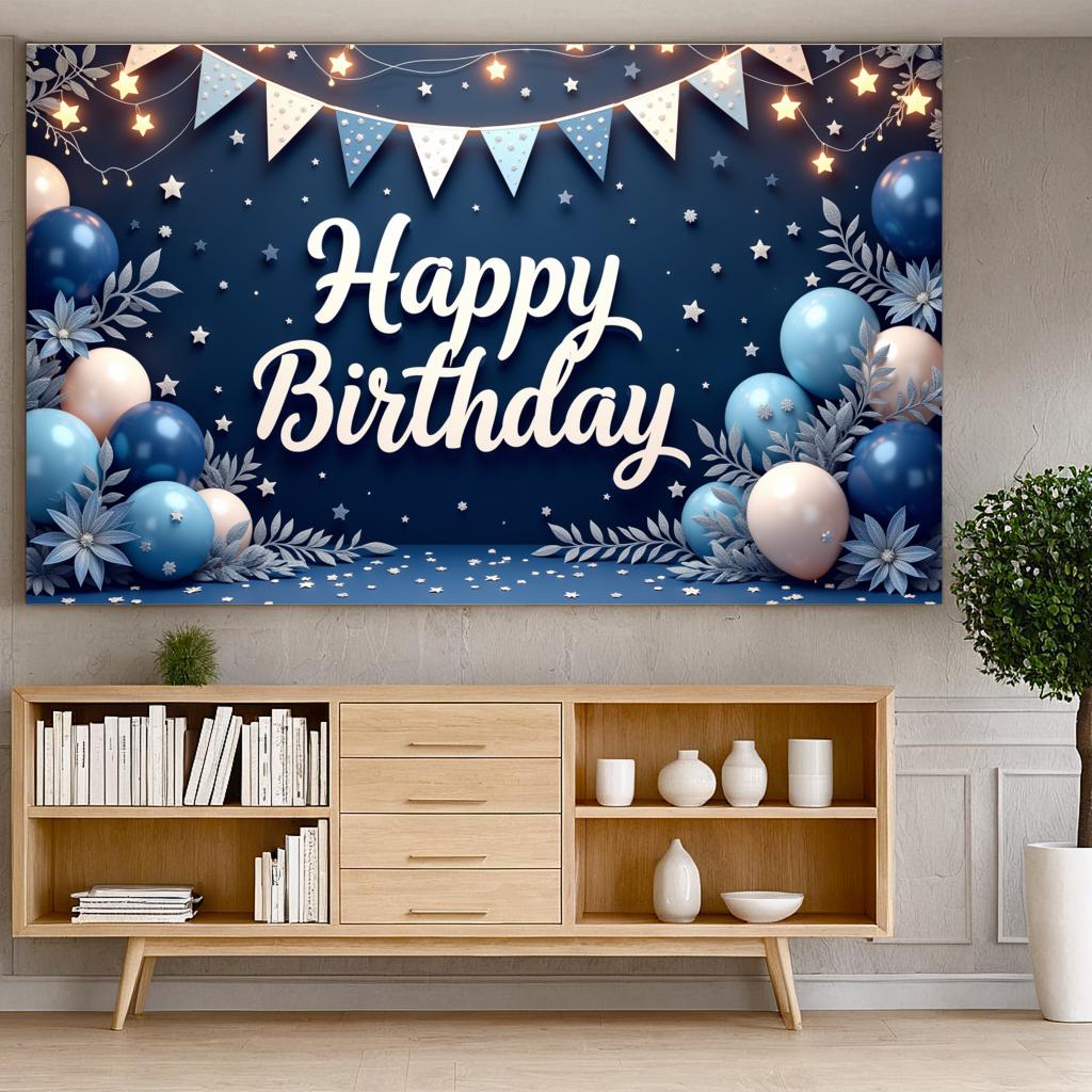 Leaf Accents Party Decoration Event Banner Celebration Banner for Event Decoration Birthday Party Kids Party