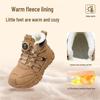 Bobodou 2025 Winter Kids' Martin Boots, Non-Slip, Velvet-Lined for Boys & Girls