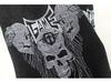 Men's Hip-Hop Street Dance Jeans: Trendy, Embroidered Skull, Straight, Loose, Casual Skateboard Pants, Plus Size Available.