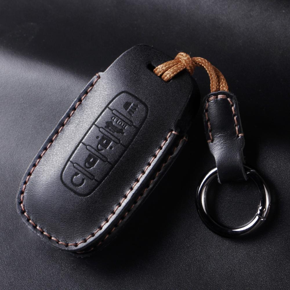 Nissan 14th Gen Sylphy, Qashqai, Teana, X-Trail, Tiida, Terra, Murano, Kicks Leather Key Case Cover