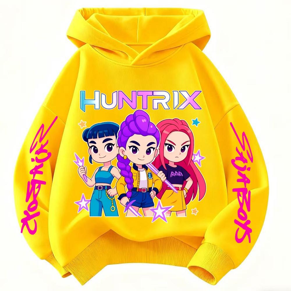 Children Hoodie Popular Movie KPop Demon Hunters Toddler Coat Boys Girls Tops Spring Leisure Sweatshirr Clothing