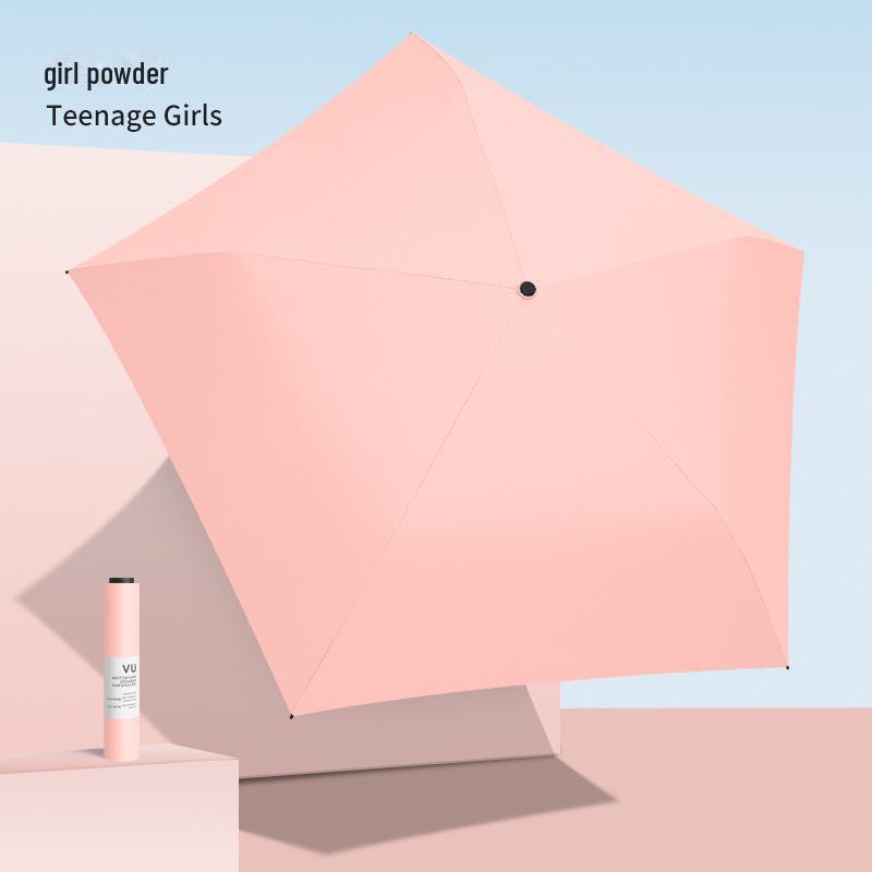 105g 5-Bone Carbon Fiber Ultra-Light Portable Sun Umbrella - Ultra-Thin, Anti-UV, Designed for Women