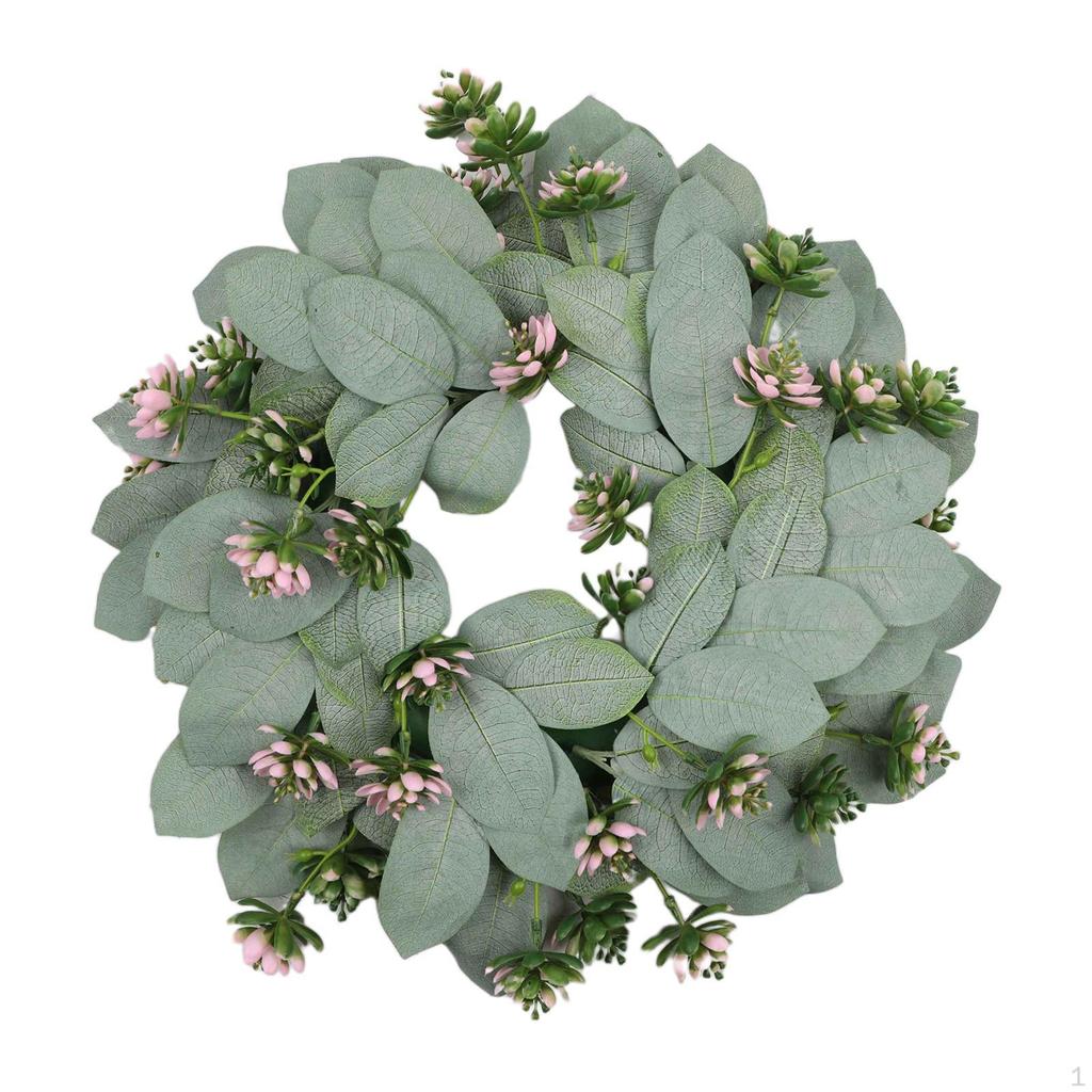 Eucalyptus Wreath, Artificial Easter Wreaths for Front Door, Wreath