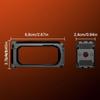 Practical Aluminum Alloy Protective Cage Action Camera Accessories Metal Texture Suitable for Camera Shockproof Design