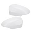 Outer Mirror Cover Weather Resistant Shockproof Sporty White Outer Rearview Wing Mirror Cap for Vehi