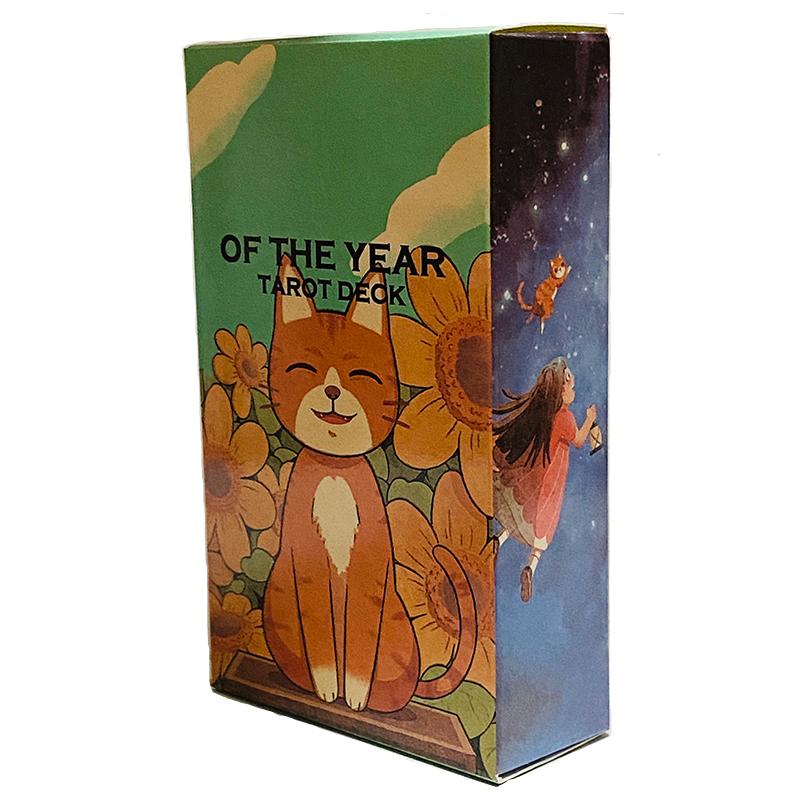Baralho de Tarô do Ano Baralho Wait Cartas Versões em Inglês Divinação Oráculo Jogo de Tabuleiro para Festa em Família