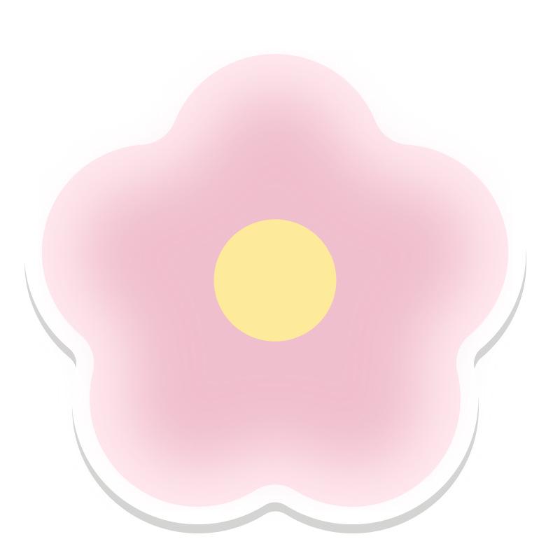 Flower Leather Coasters Heat Insulating Placemats Anti-scald Non-slip Pans Mat Creative Household Gradient Color Table Mats