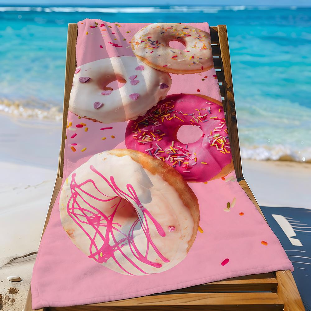 Pink Donut Towel Quick Drying Beach Towels Are Suitable For Swimming Pools Camping Yoga And The Gym