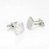 Square Patterned All Copper Metal Cufflinks Men's French Shirt