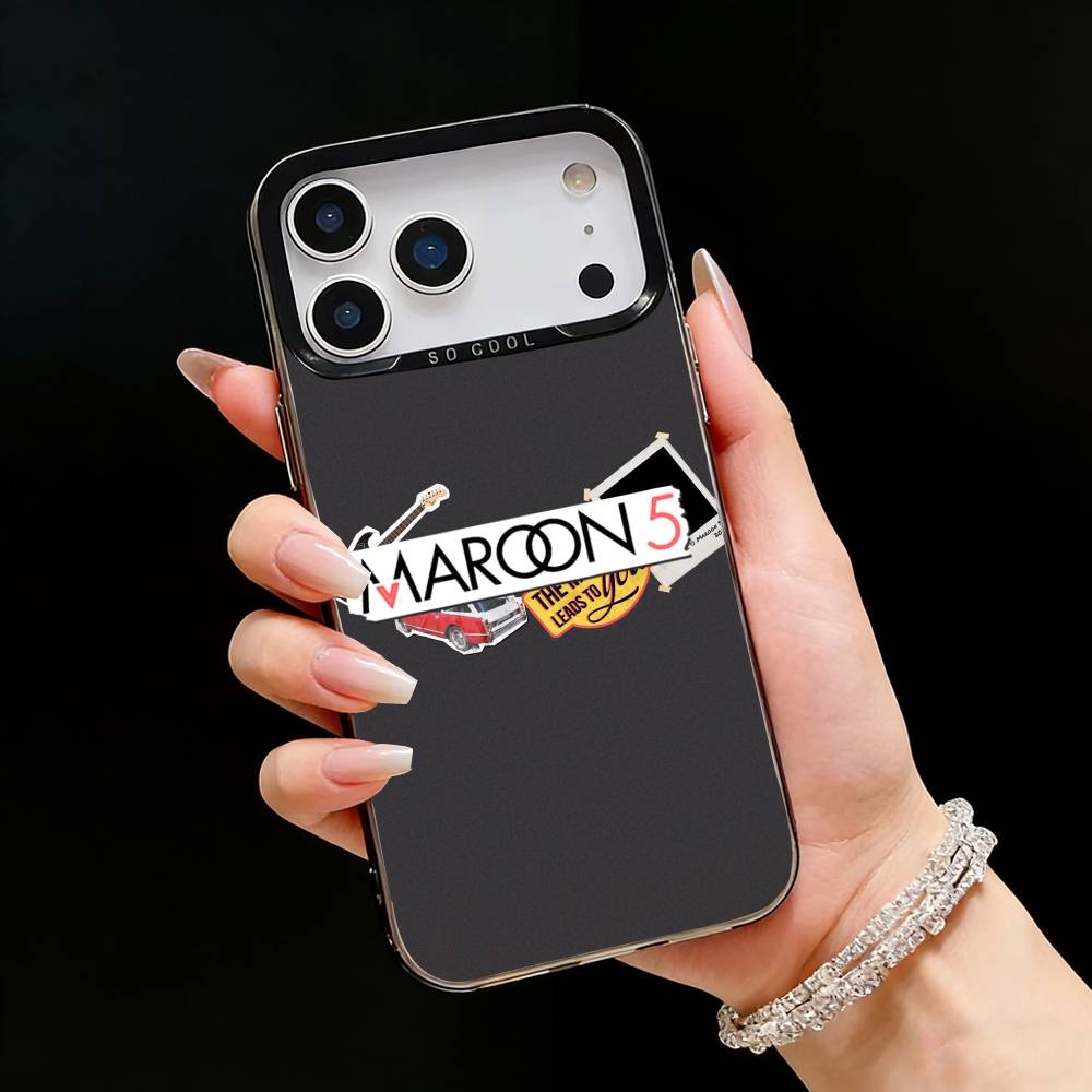 M-Maroon 5 Band A-Adam Levine Phone Case For iPhone17, 16,15,14,13,12 Pro Max Black Candy Matte Shockproof Cover