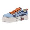 Men’s Blue Sports Shoes Casual Canvas Shoes Street Style Sneakers Students Over Sized Black Skateboard Shoes