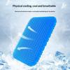 Gel Seat Cushion Summer Breathable Honeycomb Design For Pressure Relief Back Tailbone Pain - Home Office Wheelchair Chair Cars