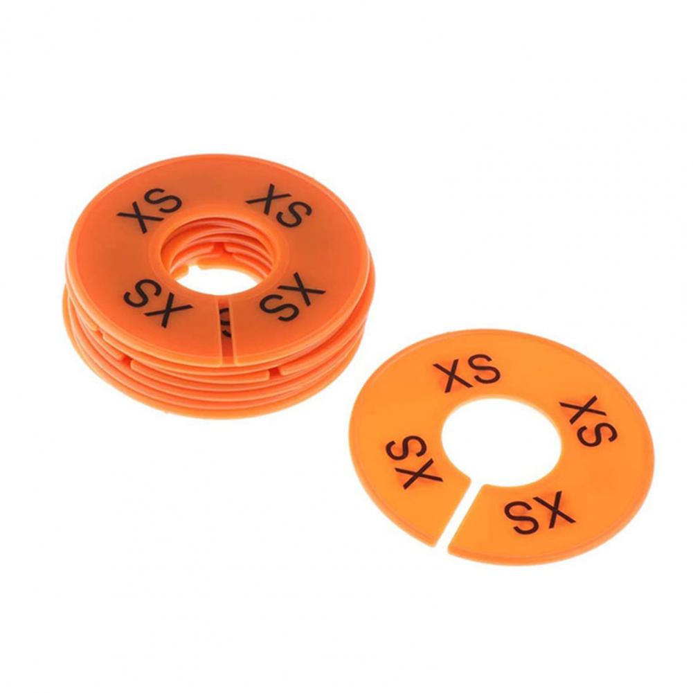 10Pcs Size Separators Practical Round Clothes Sorting Tag Hanger Separators Compact Clothing Size Separators