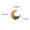 Moon Shape Candle Holder Iron Art Hollow Aromatherapy Furnace Decorative Home Craft Candlestick