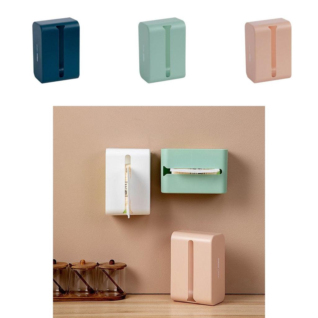 Chic Wall-mounted Tissue Box Holder With Stylish Concave Round Opening For Convenience