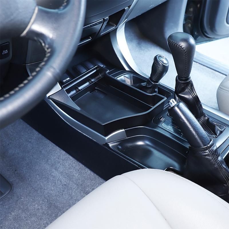 Für Toyota Prado 120 FJ120 2003-2009 ABS Schwarz Auto Mittelkonsole linke Seite Aufbewahrungsbox Multifunktionale Aufbewahrungsbox Zubehör