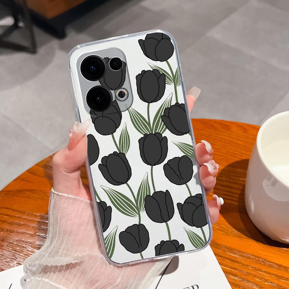 For Oppo Reno 13 Pro Case Creative Clear Soft Back Cover For Oppo Reno13 Pro 13Pro 5G TPU Slim Silicone Anti Drop Phone Cases