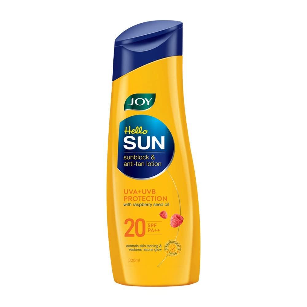 

Joy Hello Sun Солнцезащитный крем и лосьон против загара SPF20 PA++, 300 мл