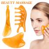 Resin Guasha Massage Board Body Meridian Scraping Scalp Massage Comb Head Eye Neck Face SPA Massager Acupuncture Massage Tools
