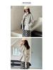 Women's Korean Retro Wool Tweed Plaid Mid-Length Skirt for Autumn/Winter