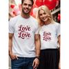 1 Stück Frühling Sommer Paar Valentinstag Kurzarm Vielseitiges Haus & Outdoor Oberteil