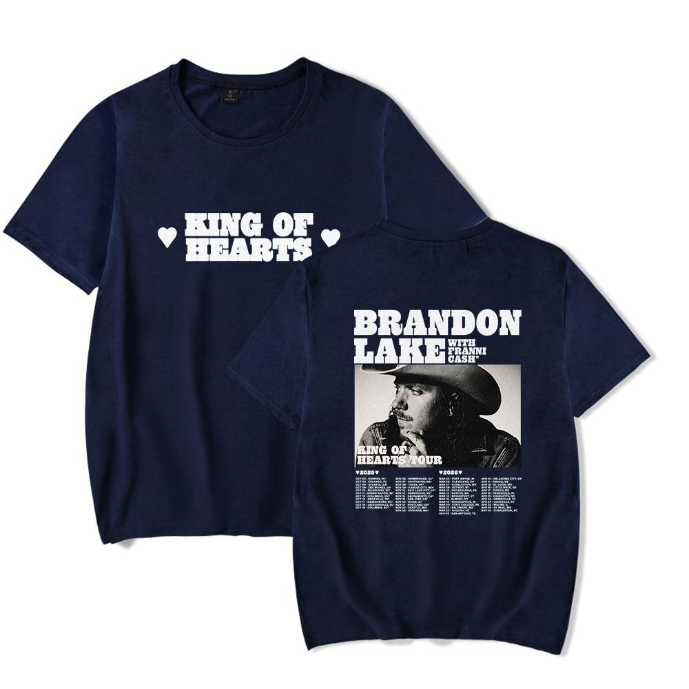 Brandon Lake King of Hearts Tour Merch 2026 Tshirt Cool Print Merch Tops for Unisex and Women Streetwear
