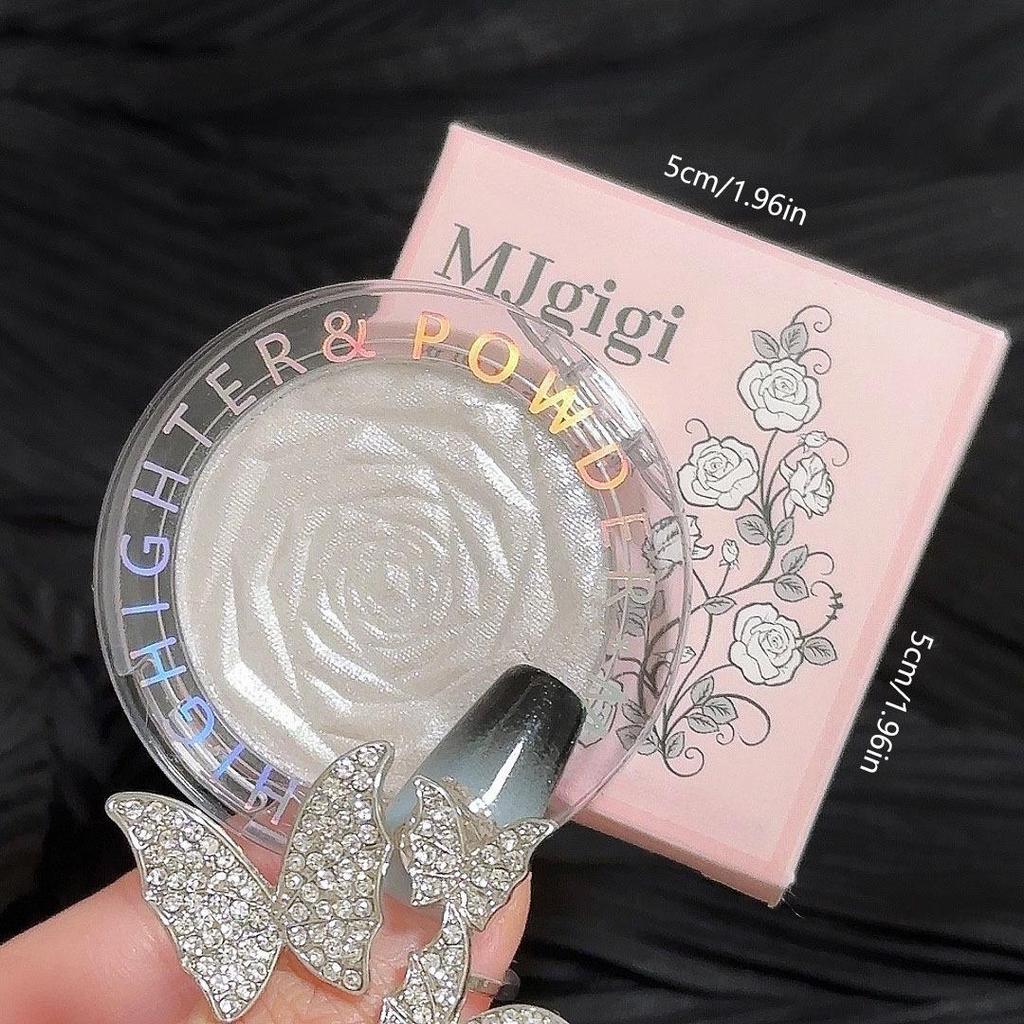 Rose Highlighter Palette Contouring Fine Shimmer Oogschaduw Neusschaduw Gezicht Lichaam Highlighting Aardappeltextuur voor highlighting of oogmake-up in laagjes