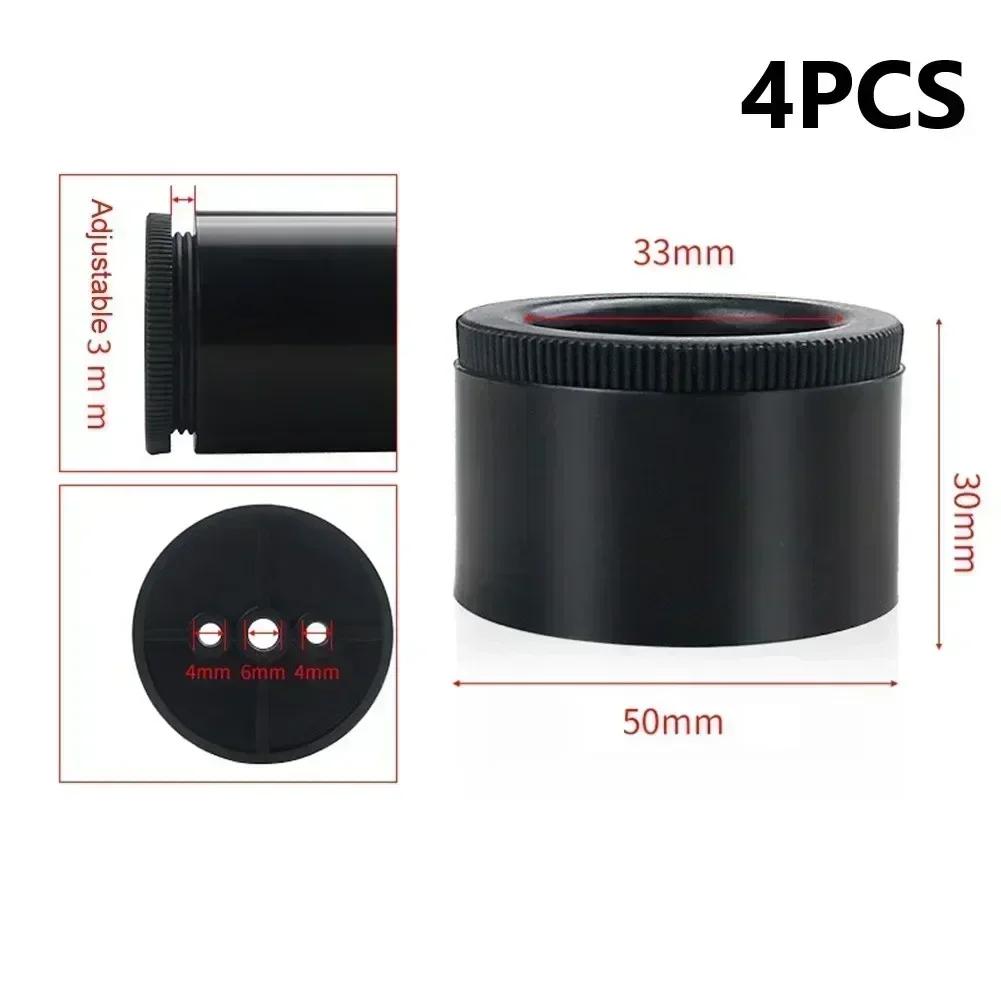 4 szt. 30/ 55 mm Wytrzymałe Nogi do Sofy Szafki Podnośnik Nogi Meblowej Dodatkowy Podwyższenie Stojak ABS Okrągły Regulowany Akcesorium Meblowe