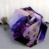 Ombrello Pieghevole KPOP Hunter alla Moda con Apertura/Chiusura Automatica. Portatile e Pieghevole, Ideale per Regalo, Viaggio e Uso Quotidiano.