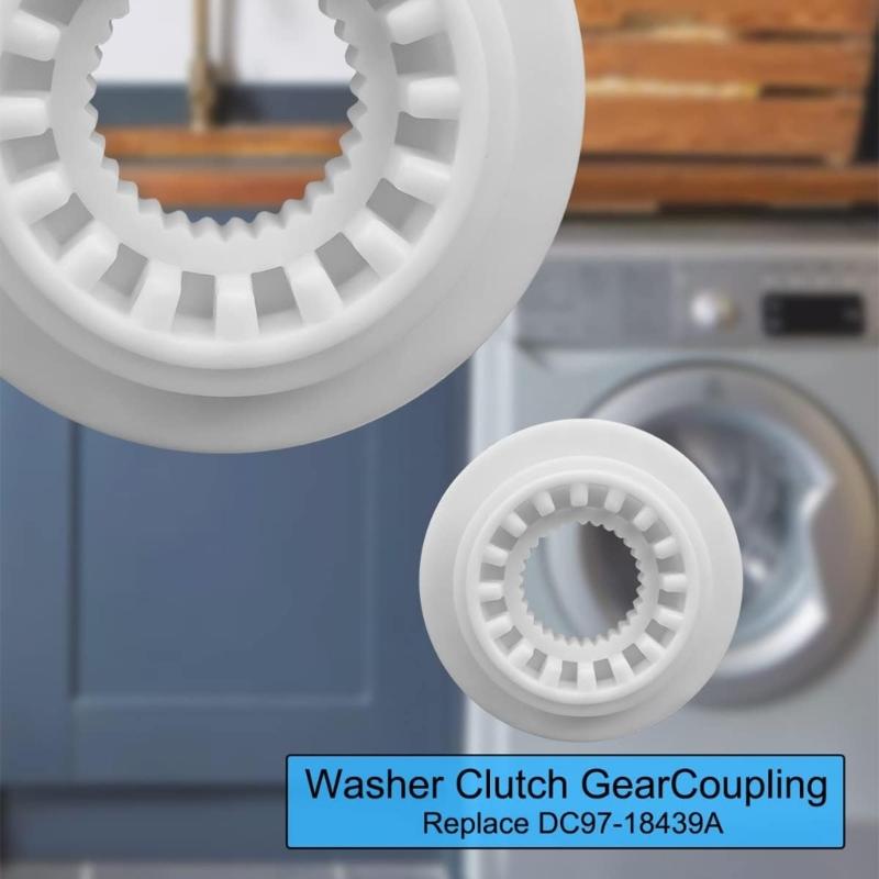 Plastic Washing Machine Clutch Gear Coupler Replacement Restores Drive Function Easy Installation with Guide DC9718439A